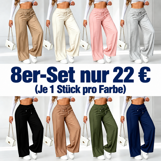 Damen-Freizeithose mit weitem Bein